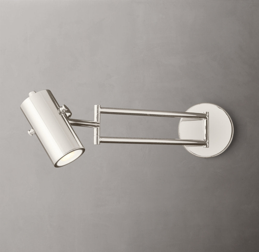 Precision Brass Swing-Arm Reading Light