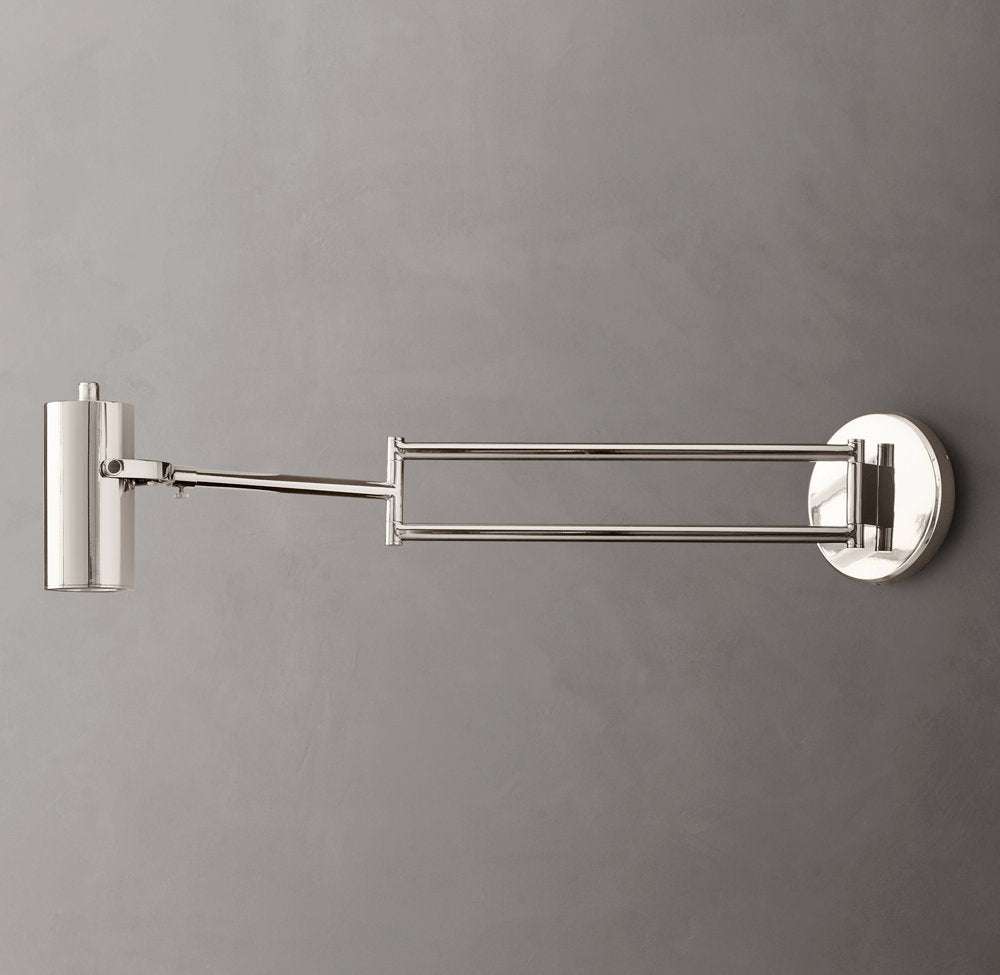 Precision Brass Swing-Arm Reading Light