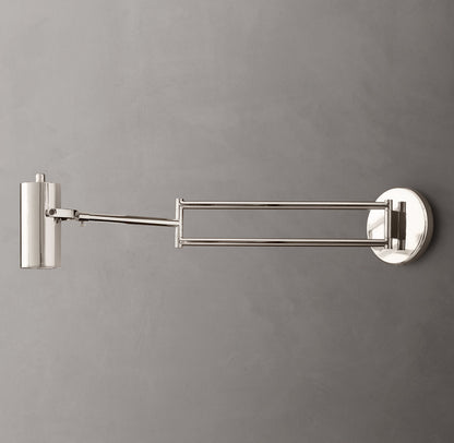 Precision Brass Swing-Arm Reading Light