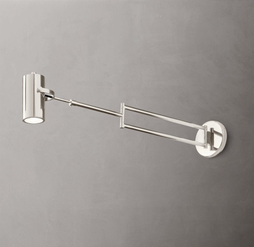 Precision Brass Swing-Arm Reading Light