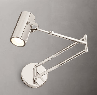 Precision Brass Swing-Arm Reading Light