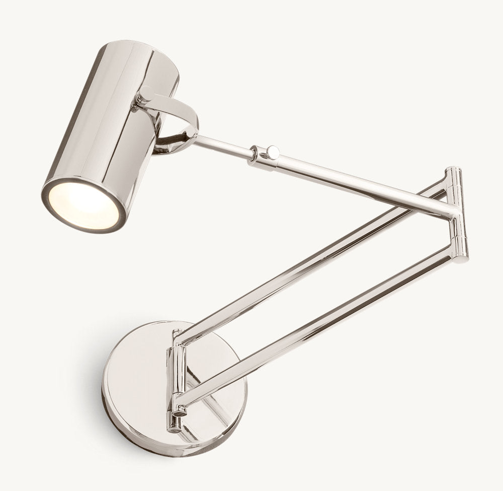 Precision Brass Swing-Arm Reading Light