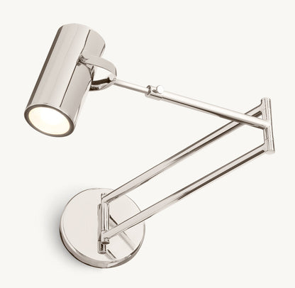 Precision Brass Swing-Arm Reading Light