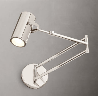 Precision Brass Swing-Arm Reading Light