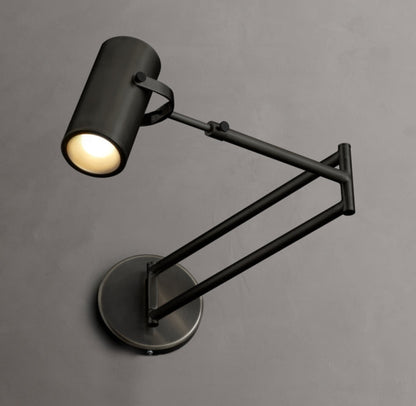 Precision Brass Swing-Arm Reading Light