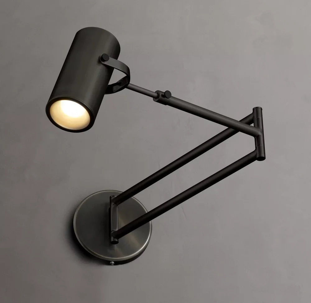 Precision Brass Swing-Arm Reading Light
