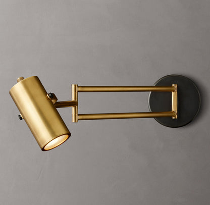 Precision Brass Swing-Arm Reading Light