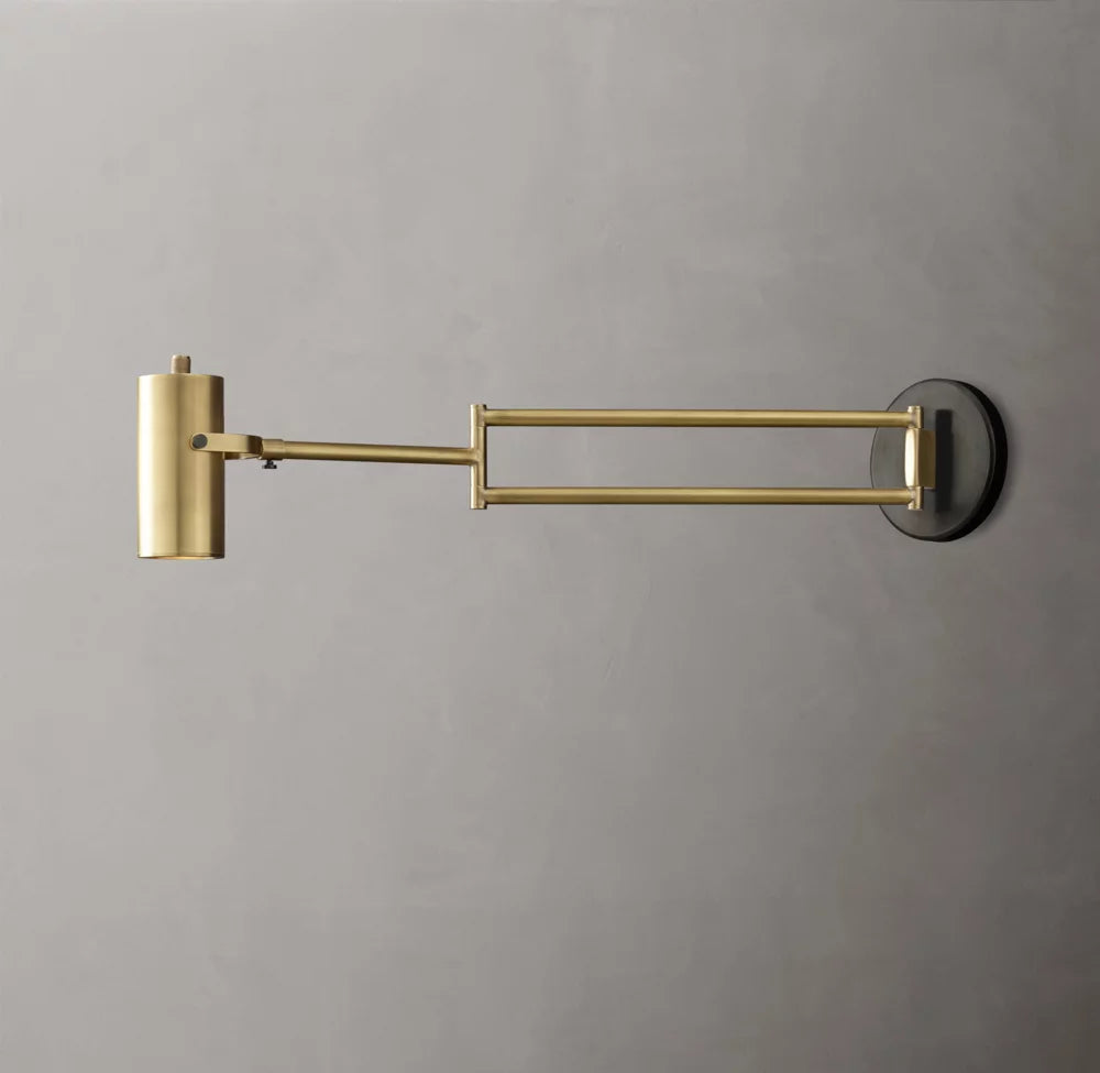 Precision Brass Swing-Arm Reading Light