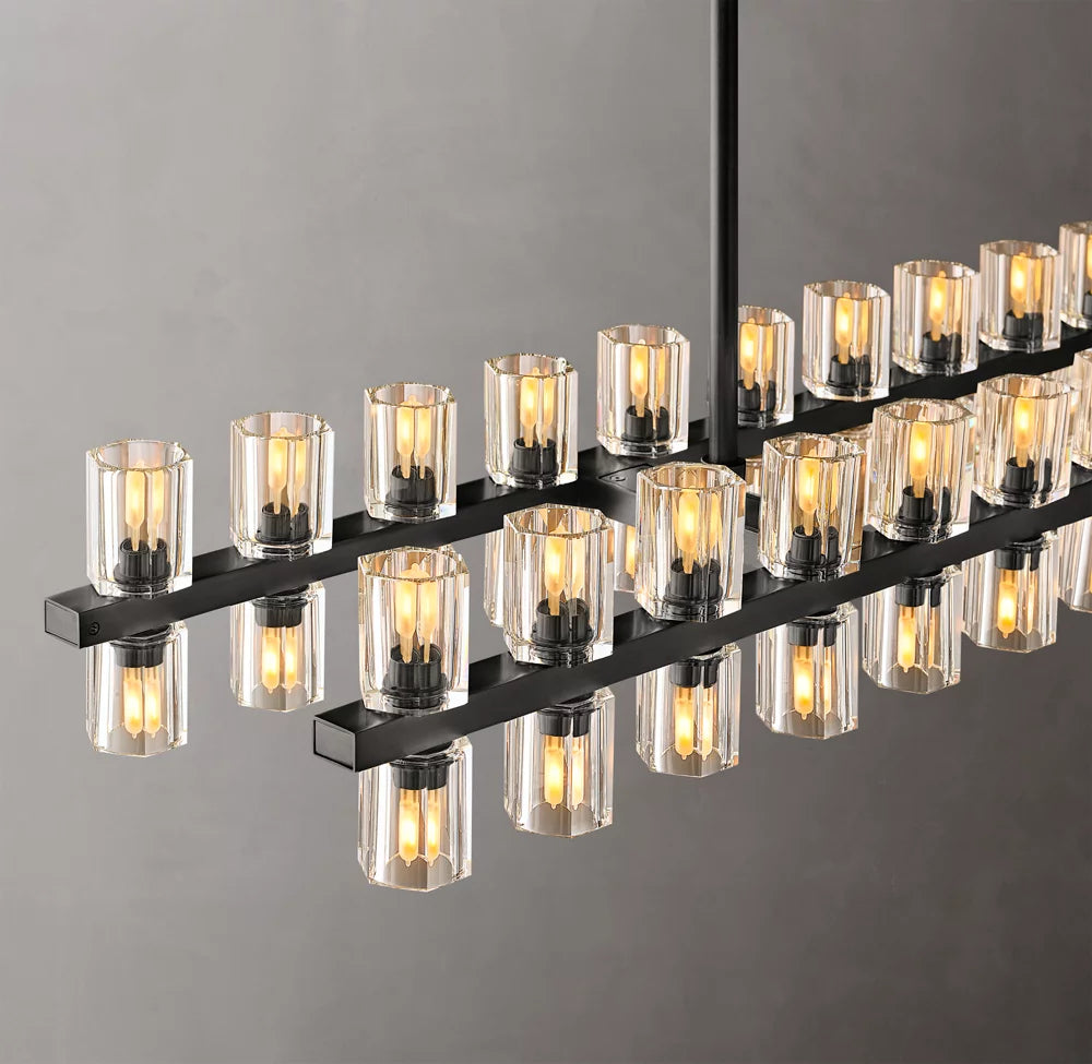 Prism Frame LED Island Chandelier