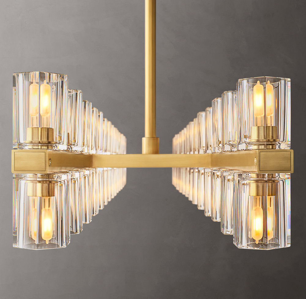 Prism Frame LED Island Chandelier