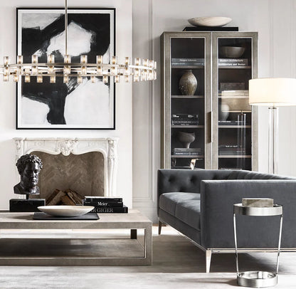 Radiant Crystal Disc Chandelier