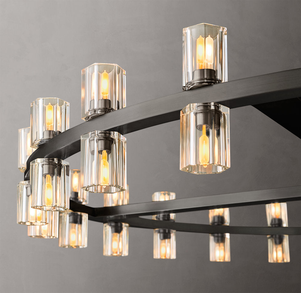 Radiant Crystal Disc Chandelier
