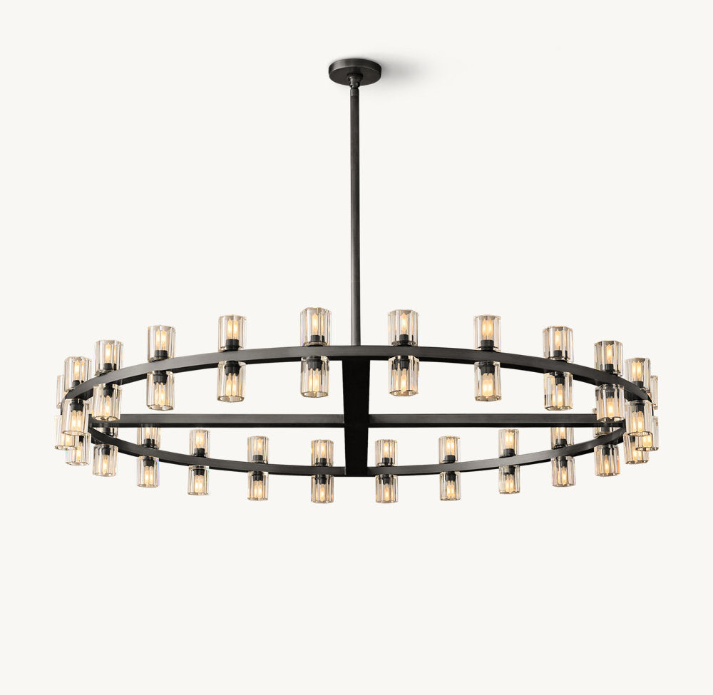 Radiant Crystal Disc Chandelier