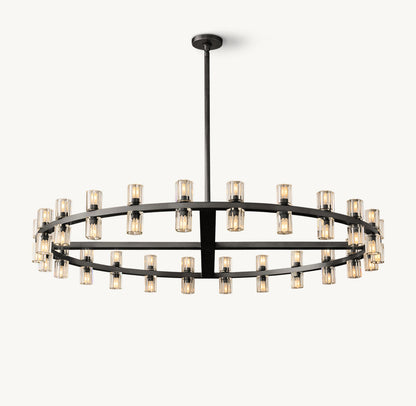 Radiant Crystal Disc Chandelier