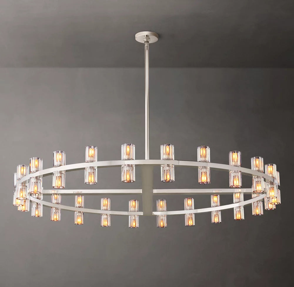 Radiant Crystal Disc Chandelier