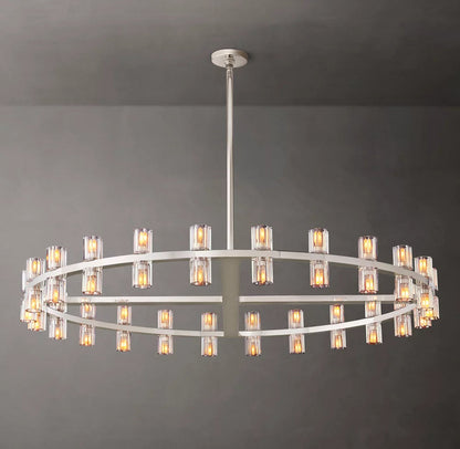 Radiant Crystal Disc Chandelier