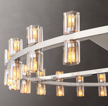 Radiant Crystal Disc Chandelier