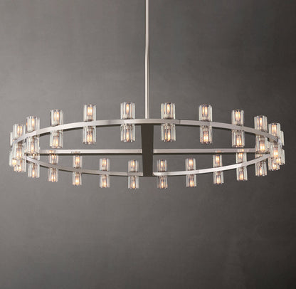Radiant Crystal Disc Chandelier