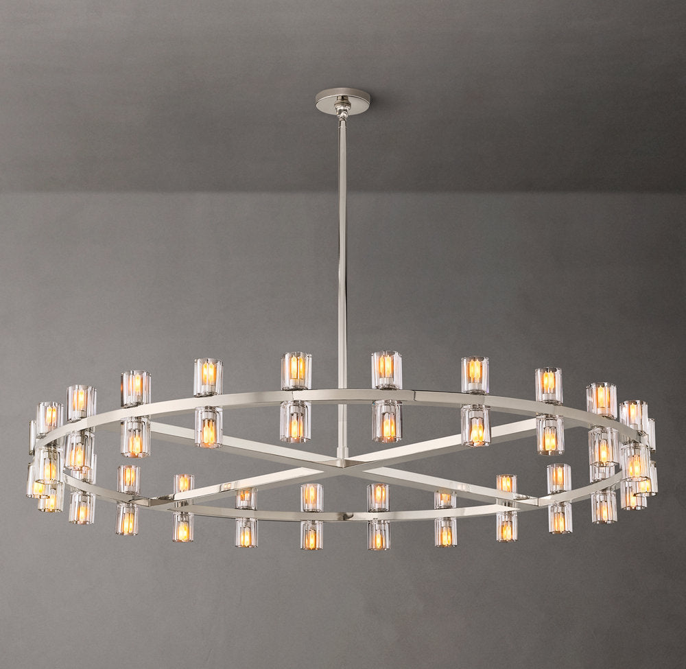 Radiant Crystal Disc Chandelier