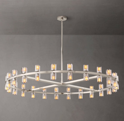 Radiant Crystal Disc Chandelier