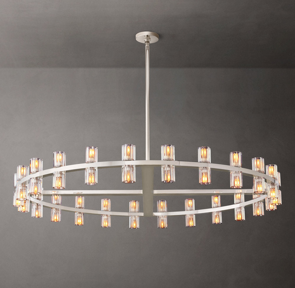 Radiant Crystal Disc Chandelier