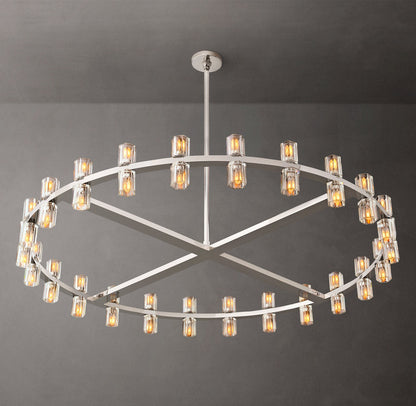 Radiant Crystal Disc Chandelier