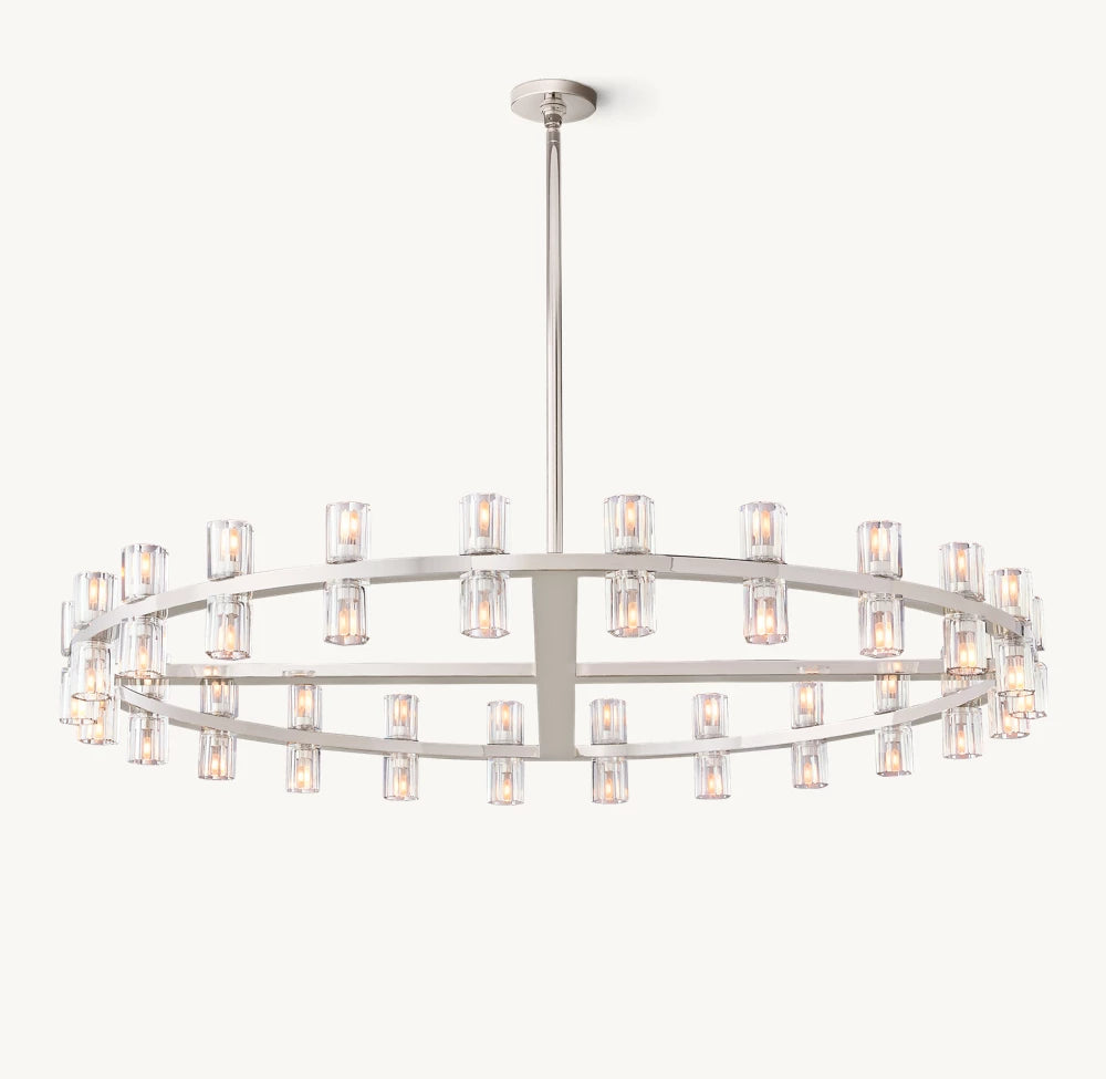 Radiant Crystal Disc Chandelier