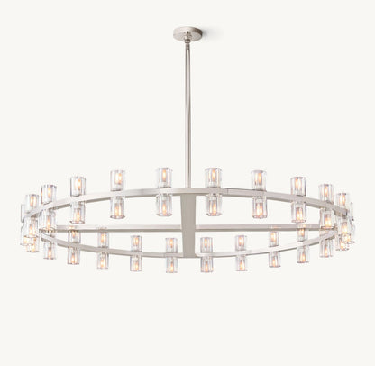 Radiant Crystal Disc Chandelier