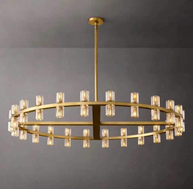 Radiant Crystal Disc Chandelier