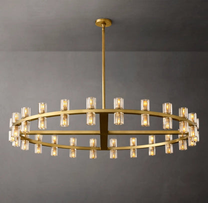 Radiant Crystal Disc Chandelier