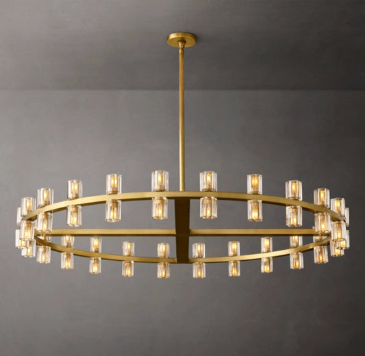 Radiant Crystal Disc Chandelier