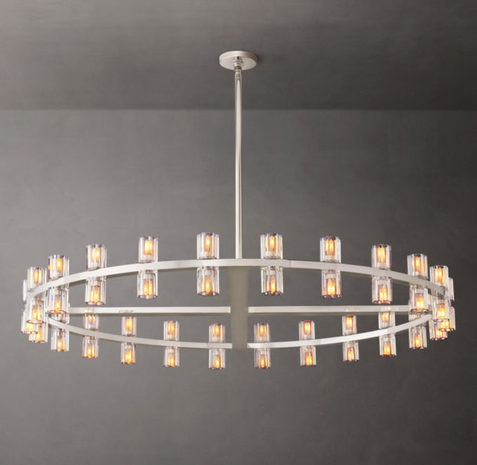 Radiant Crystal Disc Chandelier