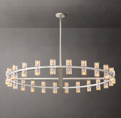 Radiant Crystal Disc Chandelier
