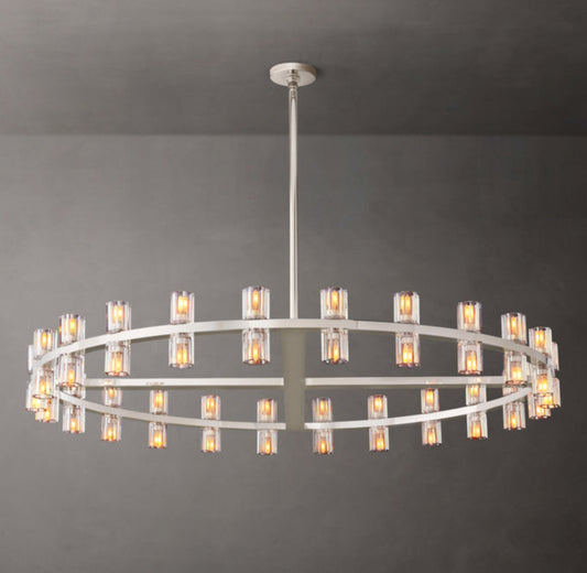Radiant Crystal Disc Chandelier