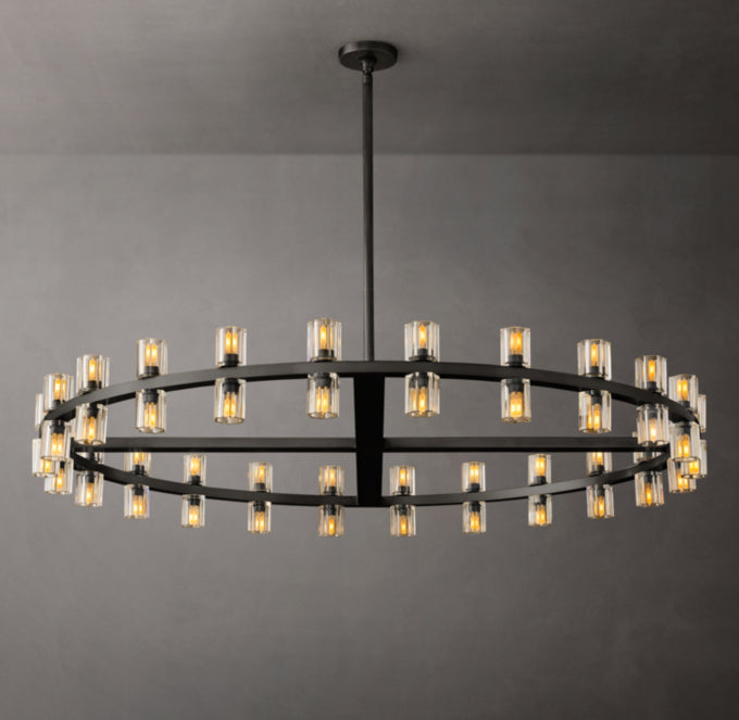 Radiant Crystal Disc Chandelier
