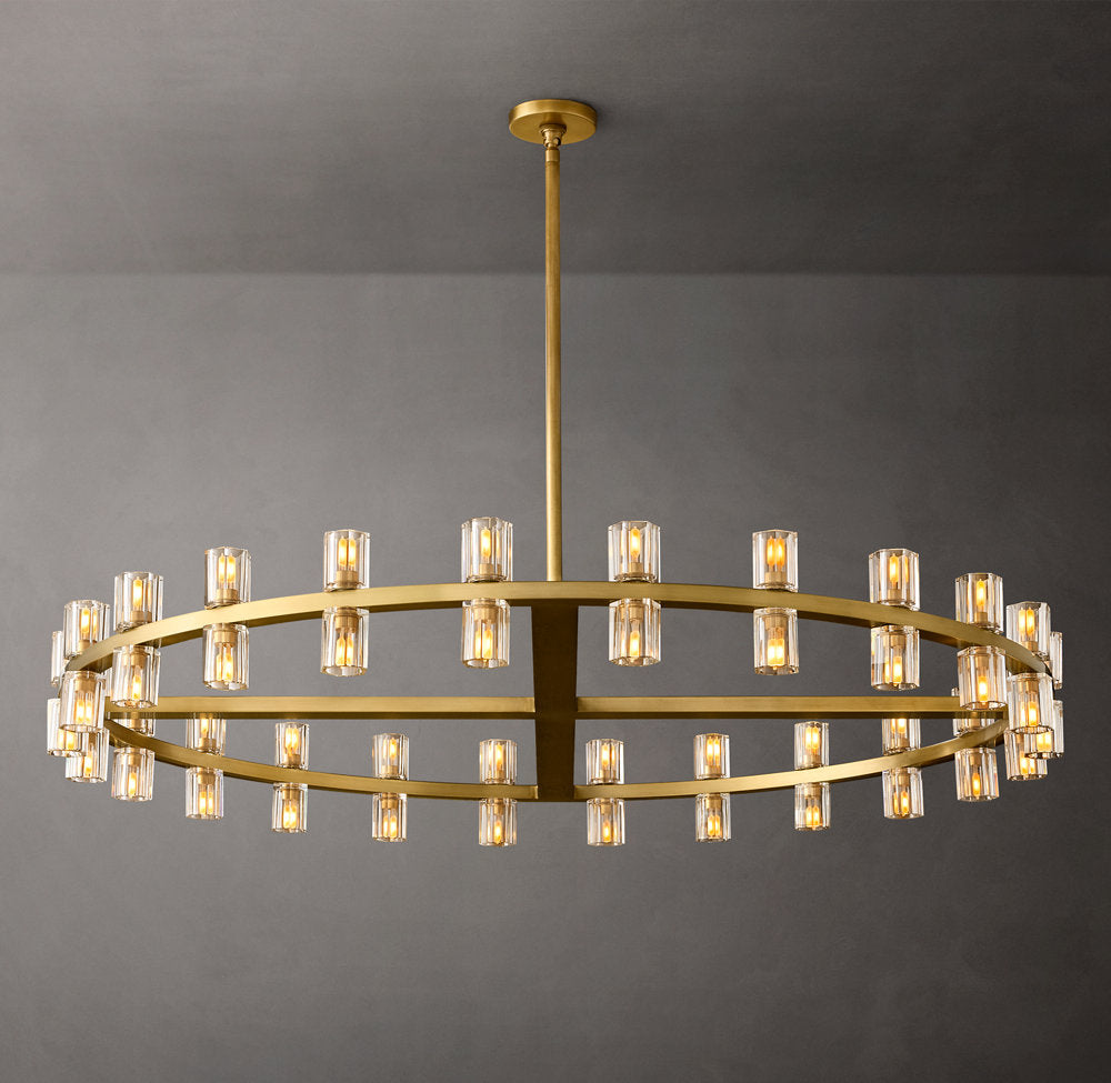Radiant Crystal Disc Chandelier