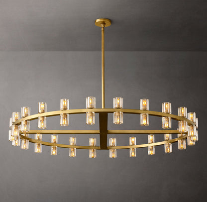 Radiant Crystal Disc Chandelier