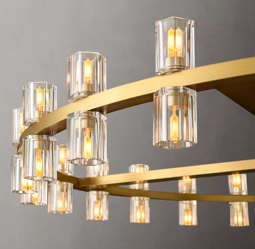 Radiant Crystal Disc Chandelier