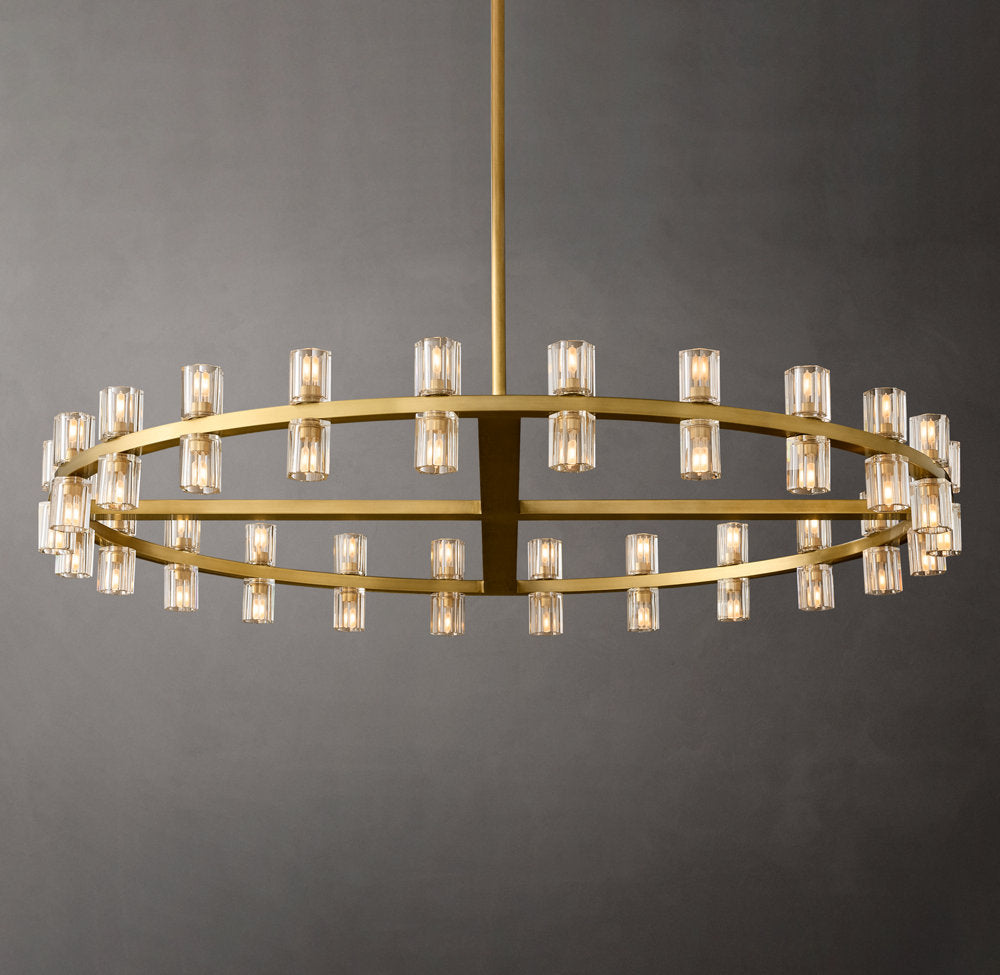 Radiant Crystal Disc Chandelier