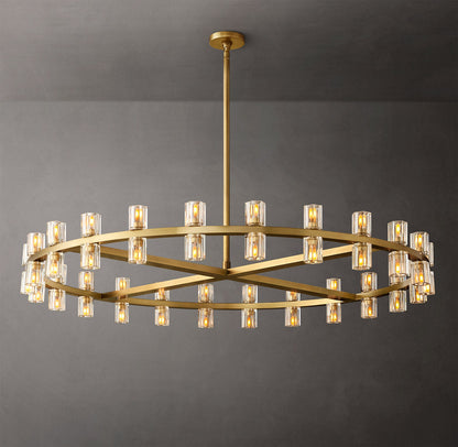 Radiant Crystal Disc Chandelier