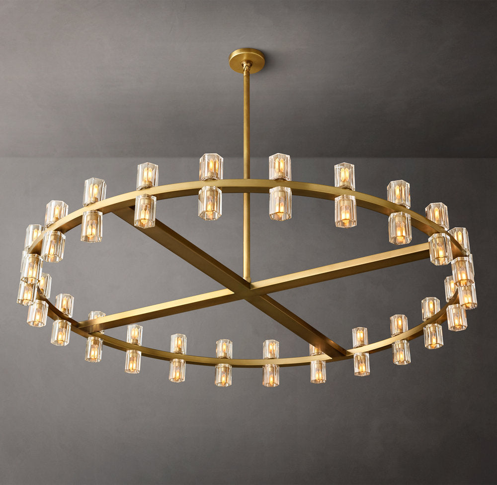 Radiant Crystal Disc Chandelier