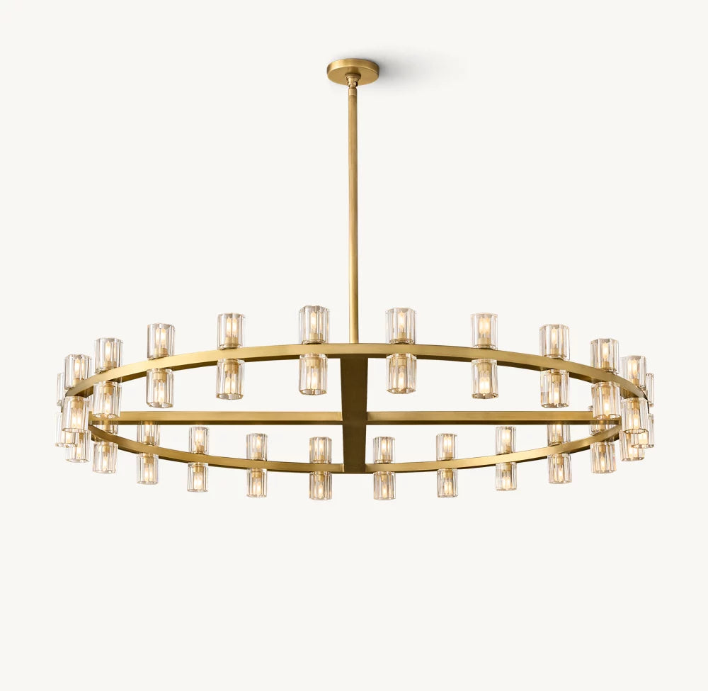 Radiant Crystal Disc Chandelier