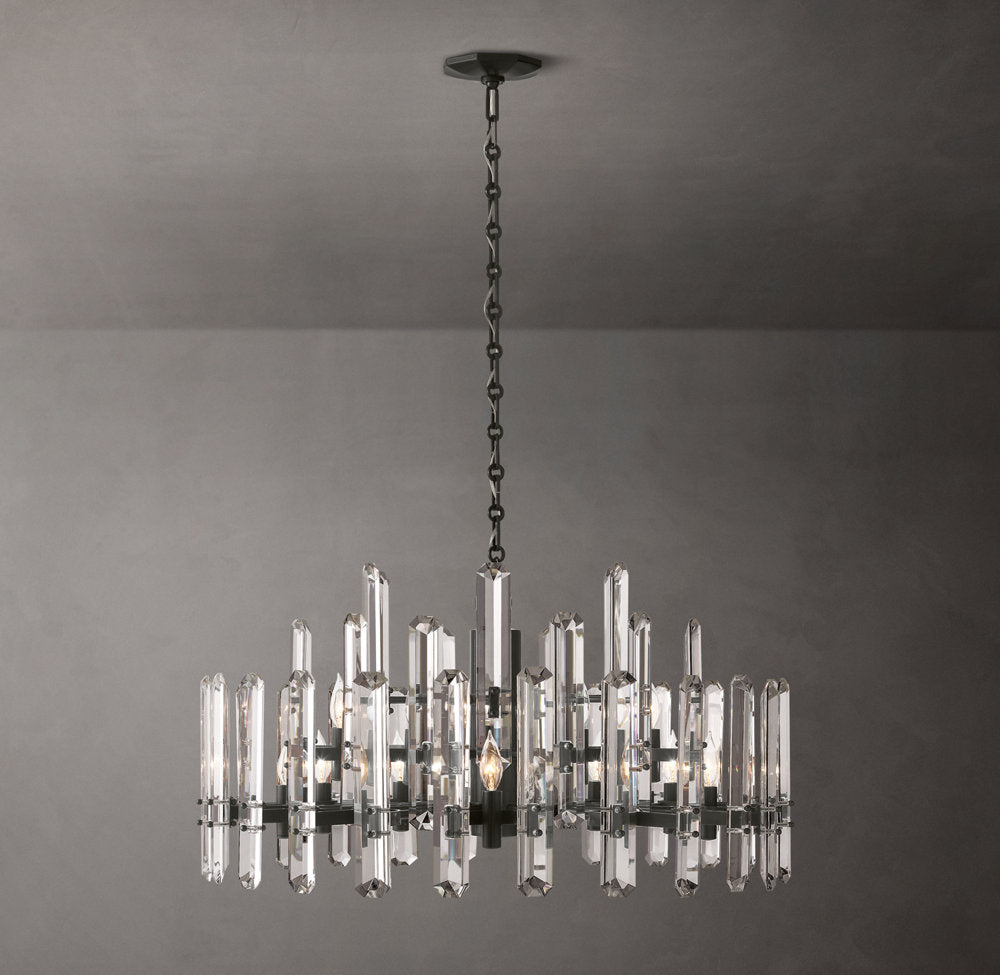 Regal Optical Prism Chandelier