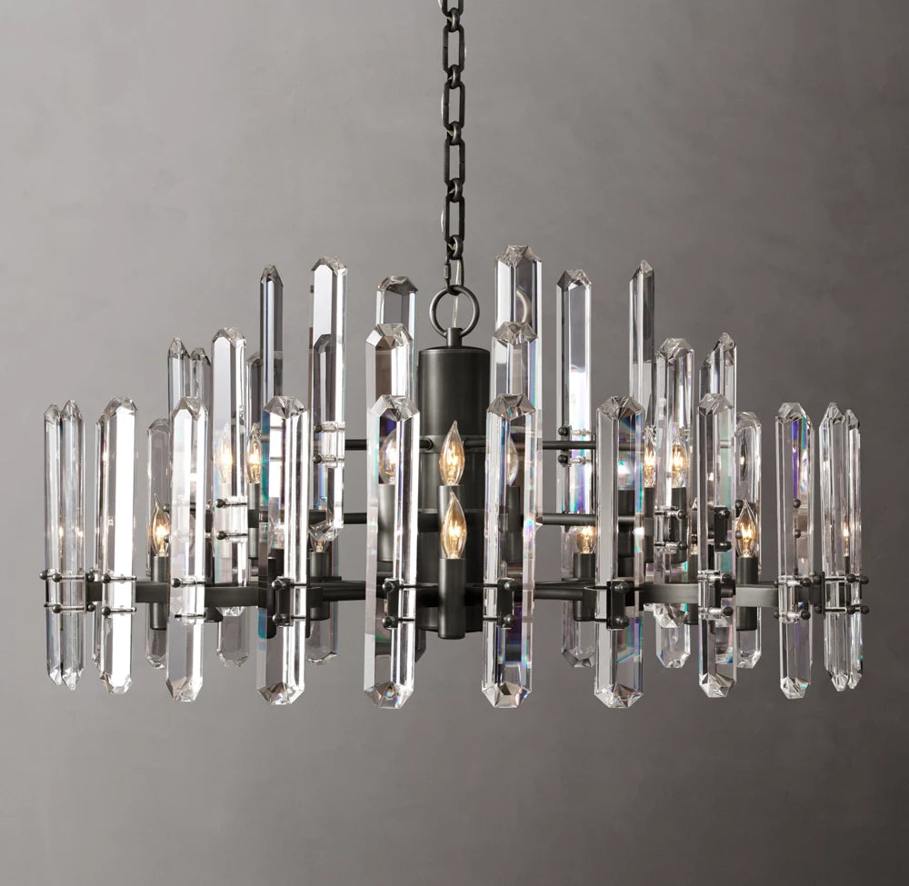 Regal Optical Prism Chandelier