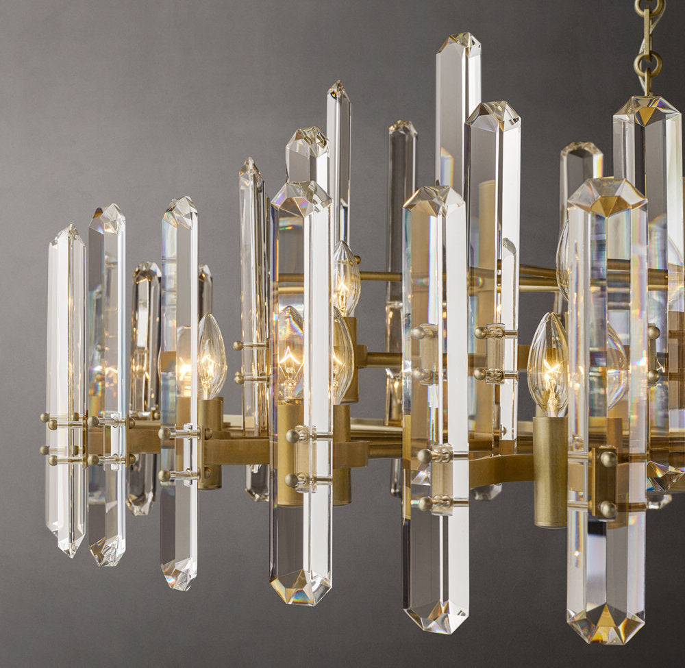 Regal Optical Prism Chandelier