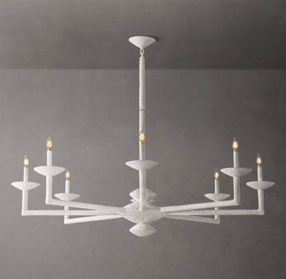 Sculpted Plaster Dome Chandelier