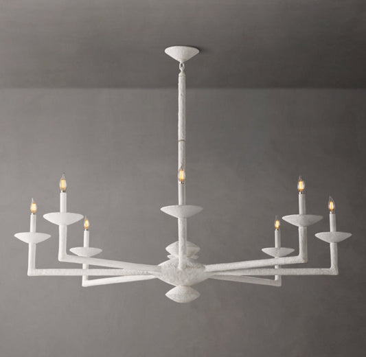 Sculpted Plaster Dome Chandelier