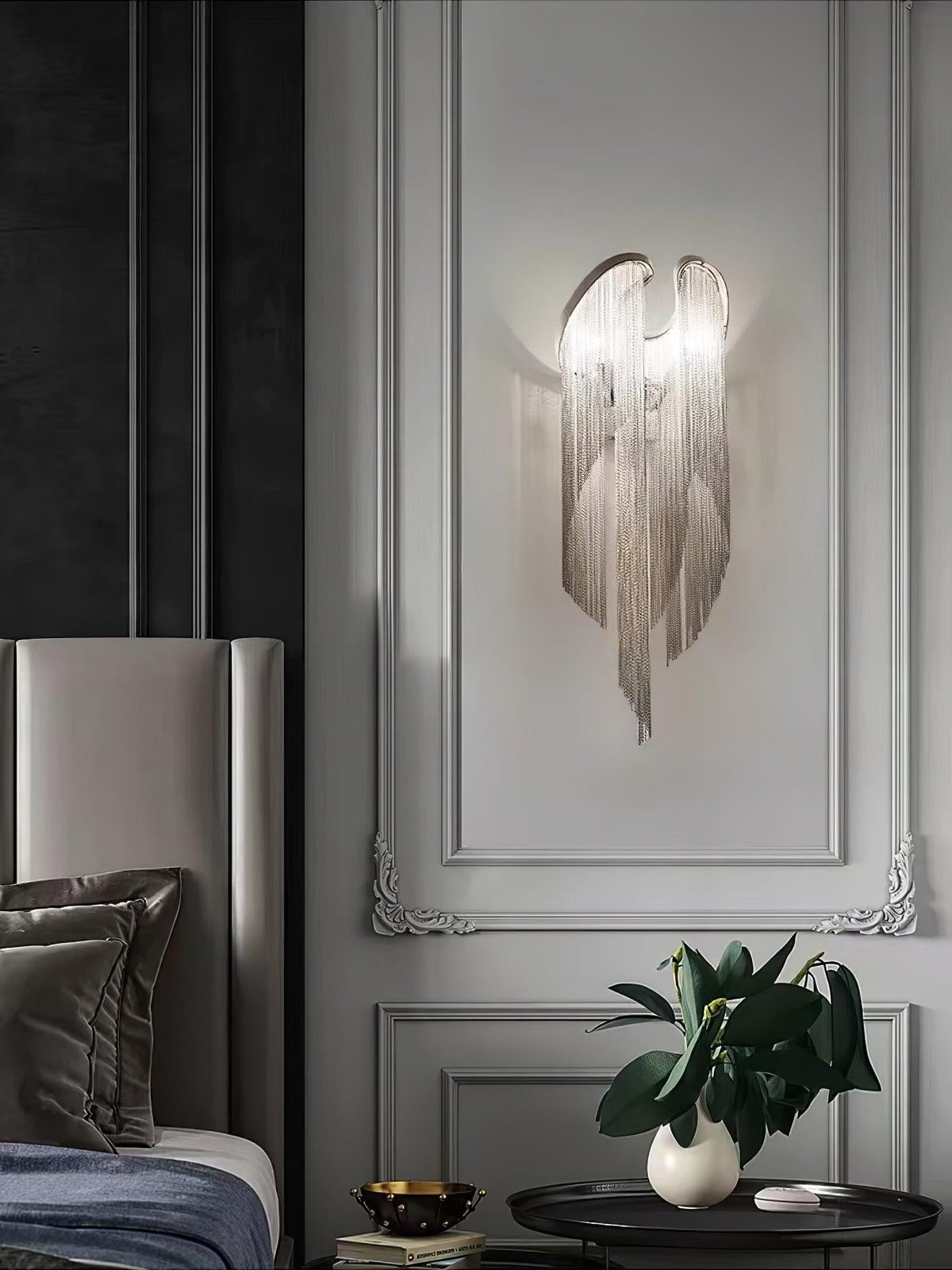 Silvara Chain Tassel Wall Light
