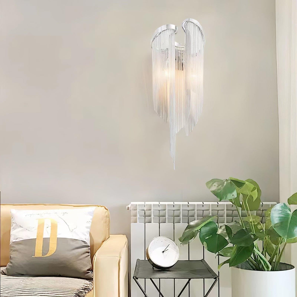 Silvara Chain Tassel Wall Light