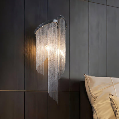 Silvara Chain Tassel Wall Light